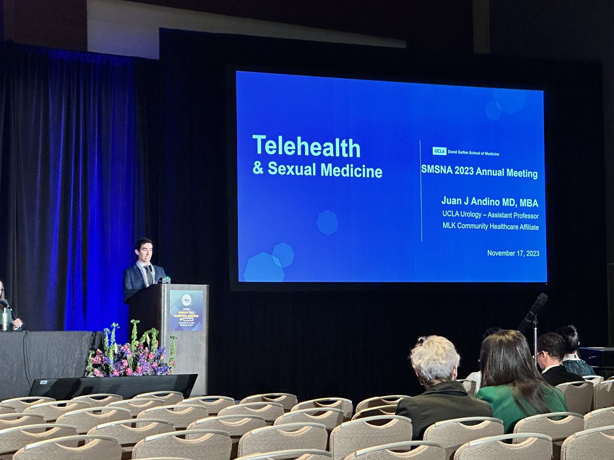 ThatBlackMD's tweet photo. Dr. Andino on protecting & leveraging #teleheath to combat discordant HRT practice in the age of direct-to-consumer dominance. #SMSNA2023 @SSMR_malefactor #HIMs #Roman https://t.co/Bzd6Hyo5gH