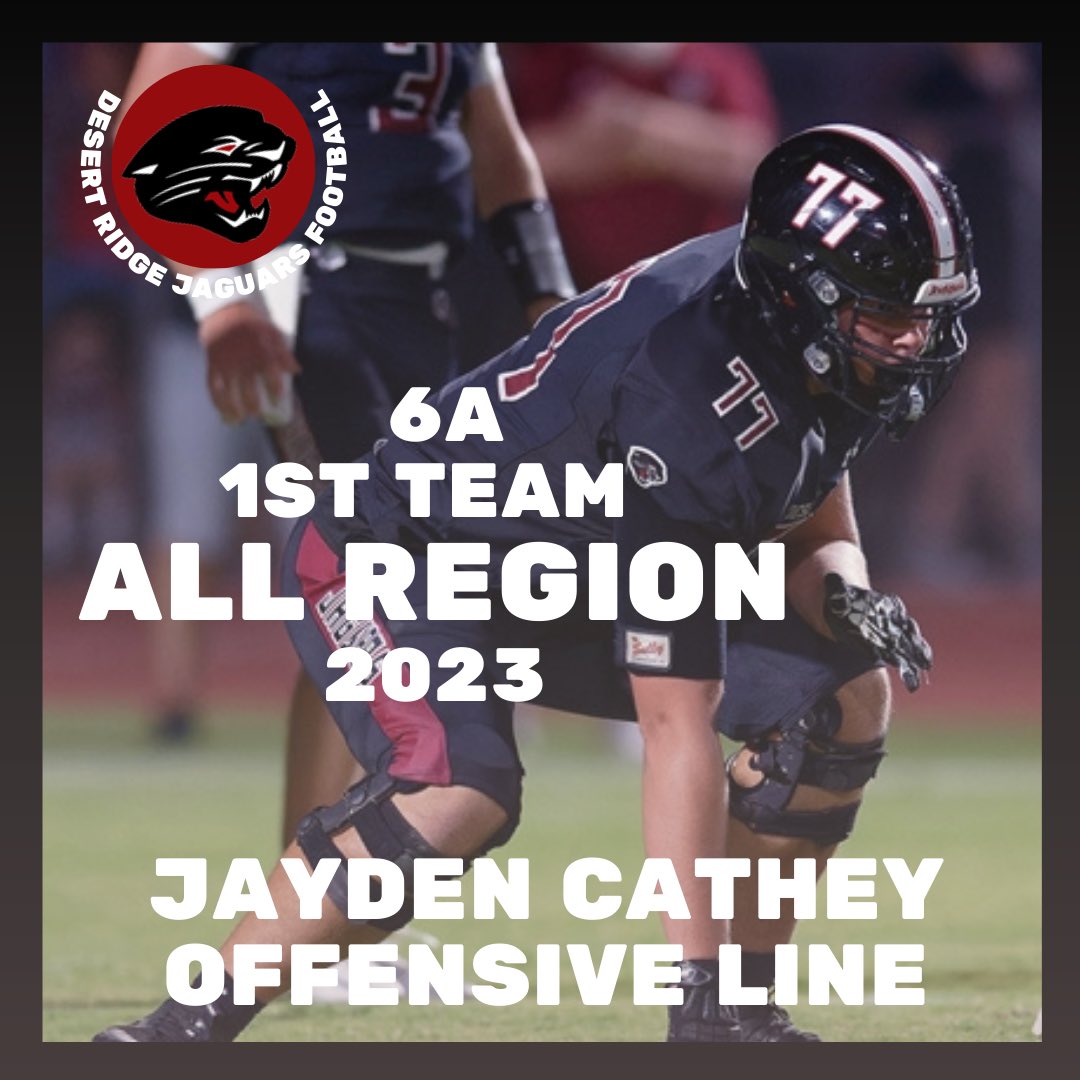 Grateful to be awarded 1st Team All Region 6A. Thank you to my coaches for helping me get here: Coach Ashak <a href="/CoachRoyLopez/">Roy Lopez</a> <a href="/TylerRosenfield/">Tyler Rosenfield</a> <a href="/RonTBAOL/">Ron Sowers</a> <a href="/Performance1AZ/">Performance One Advanced Sports Training</a> <a href="/CoachPerrone/">Coach Perrone (My Recruits)</a> <a href="/CoachMcClureTBA/">Derek McClure</a> <a href="/DesertRidge_FB/">Desert Ridge Jaguar Football</a> @besanchez28 <a href="/gridironarizona/">Gridiron Arizona</a> <a href="/PrepRedzoneAZ/">Prep Redzone Arizona</a>