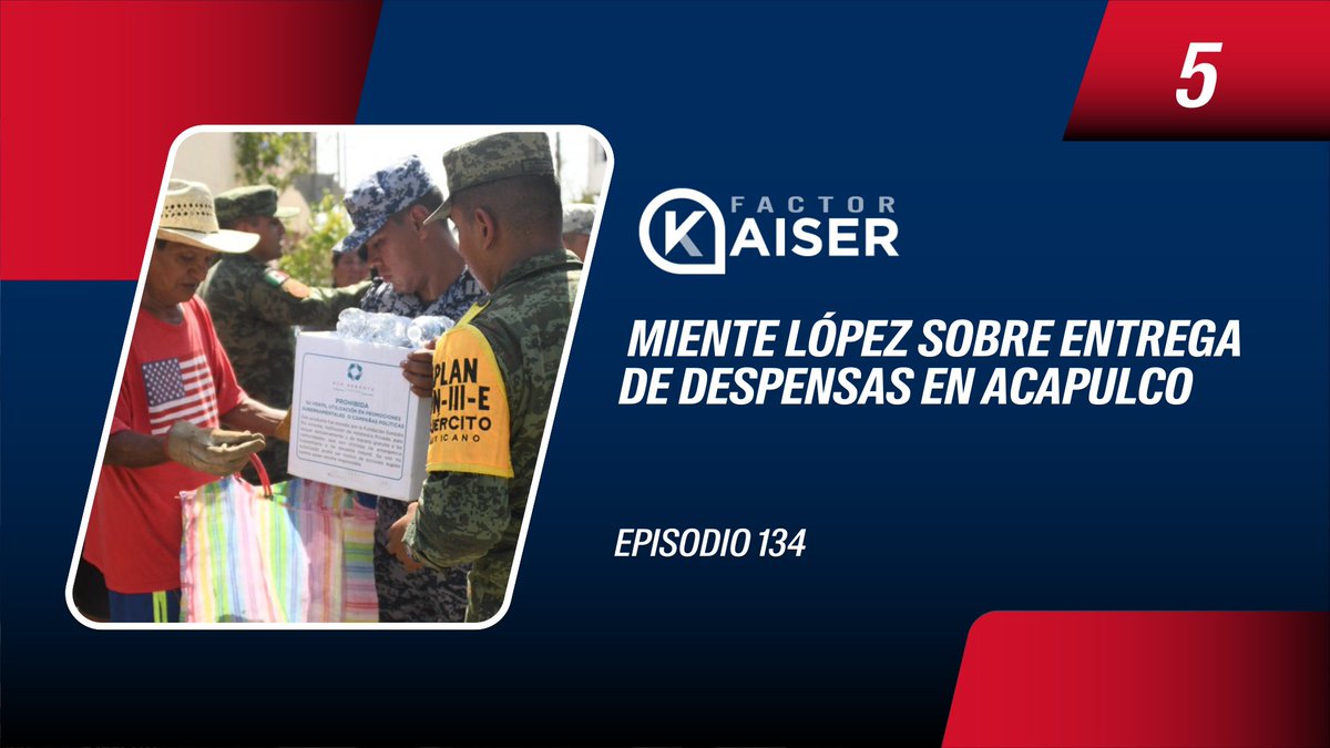 “Repartimos 3 mil despensas diarias en Acapulco” dijo el mentiroso ruin MENTIRA, son apenas 600 diarias, dicen los datos de su propio gobierno ¿Tiene que MENTIR de TODO? Carajo! De todo Tema 5 de 10, en LAS 10 EN 10 de @factor_kaiser ENTRA AQUÍ 👇🏼 youtu.be/Sn-ujOrPlQk?si…