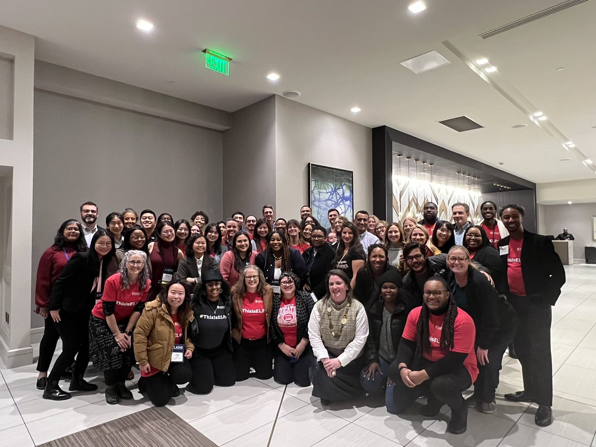 DrAjWelton's tweet photo. #ThisIsELPA We have much love for each other. Several generations of ELPA talent in this photo. Future &amp; current deans &amp; professors. ELPA Reception @UCEA @ASHEoffice 2023 in Minneapolis. Thanks to our student org LEADS for sponsoring @ELPAUW @UWMadEducation https://t.co/4fYLFRtInB