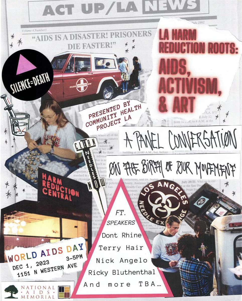 Amanda Cowan (@amandacowan85) on Twitter photo Please join us at CHPLA as we host a panel with <a href="/RNBluthenthal/">Ricky N. Bluthenthal</a> to discuss LA’s Harm Reduction roots: intersection of HIV/AIDS, art & activism. We are grateful to the panelists sharing their experiences and <a href="/aids_memorial/">National AIDS Memorial</a> 💜💜 Please join us at CHPLA as we host a panel with <a href="/RNBluthenthal/">Ricky N. Bluthenthal</a> to discuss LA’s Harm Reduction roots: intersection of HIV/AIDS, art & activism. We are grateful to the panelists sharing their experiences and <a href="/aids_memorial/">National AIDS Memorial</a> 💜💜