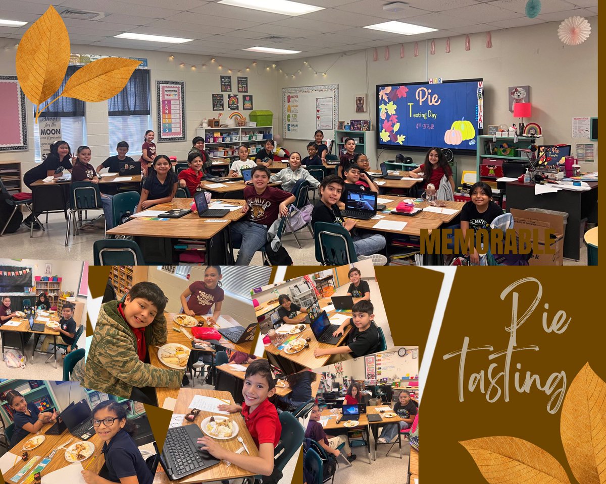 roselimald's tweet photo. Get ready to indulge in the world of pies while adding a dash of education to your taste buds! 🌈👩‍🍳 #PieTasting #MathAndReadingAdventure #SweetLearning 📚🥧#OlmitoOcelots #LFCISD https://t.co/lVFUevPEmQ