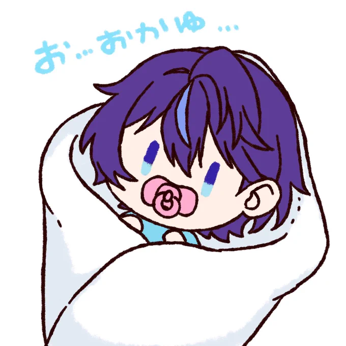 1分art「産声」 #よるart