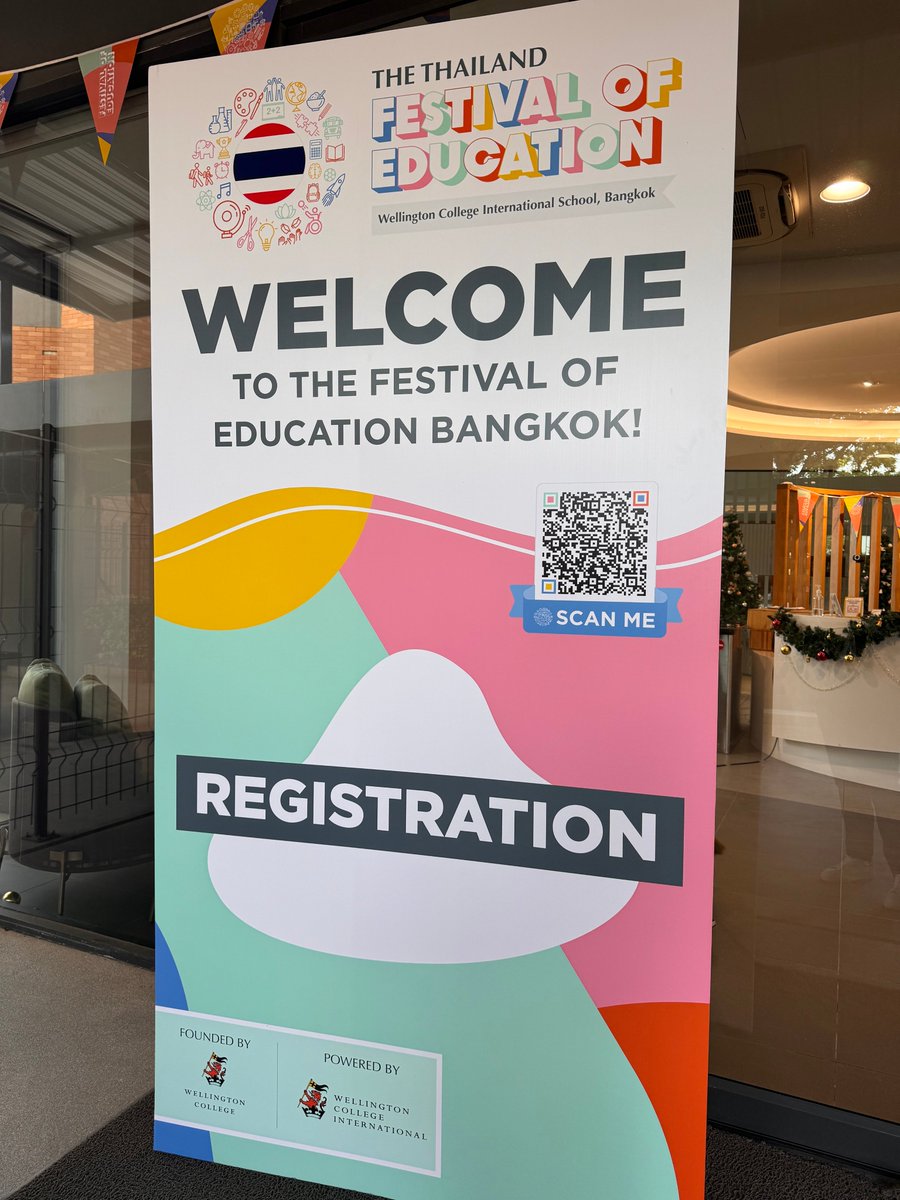 🎏🎉WE ARE OPEN🎏🎉
The inaugural Festival of Education Thailand <a href="/WCIBangkok/">WellingtonCollegeBKK</a> is officially open. We hope that those attending have an incredible and inspiring day. #EducationFest
