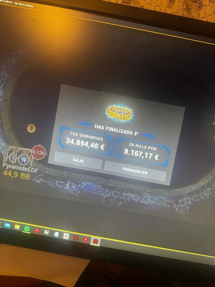 poker_red's tweet image. Aitor Villena @aivigar7  firma la medalla de bronce 🥉 en el Pokus Million KO de @WinamaxDeportes  por 42.295€.

El jugador mallorquín 🏖️ consiguió una tercera plaza en el torneo más importante de las Winamax Pokus Series.

📰poker-red.com/noticias/pinch…