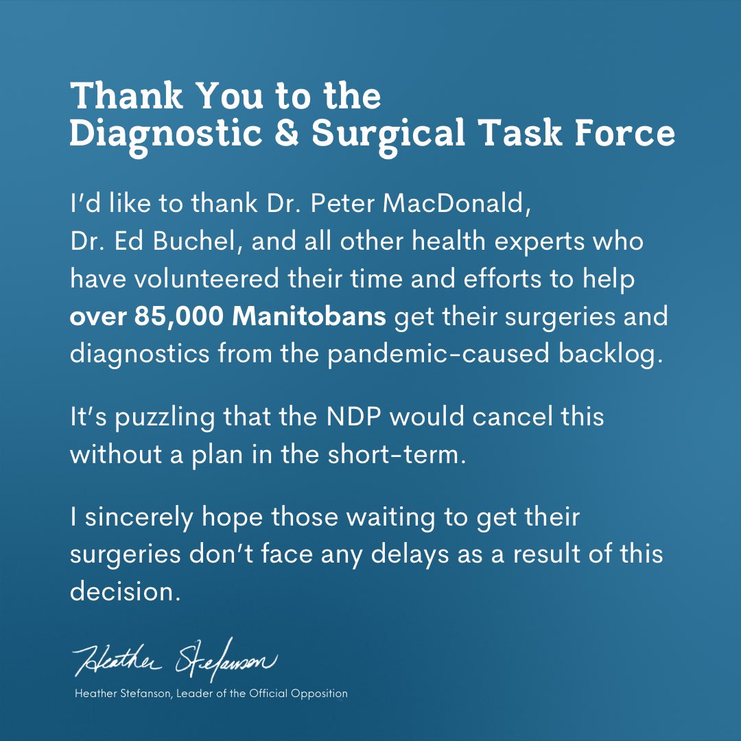 Heather Stefanson tweet media