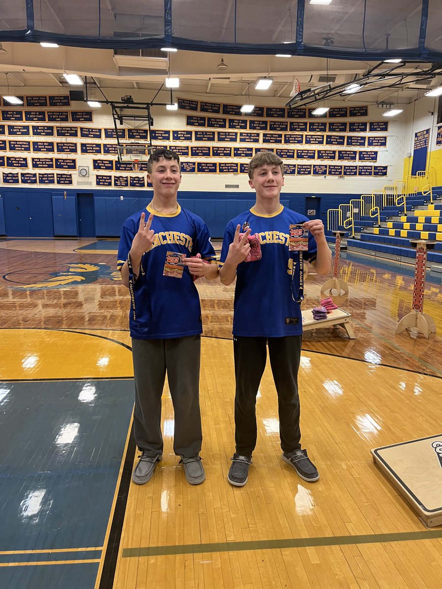 The Cornhole warriors put it all on the board! Made it to the final round! MTHS TOURNAMENT 2023 ⁦<a href="/MTHS_Pride/">Dennis Adams</a>⁩ ⁦<a href="/MrsRaimondo/">Mrs. Raimondo</a>⁩ ⁦<a href="/MTHS_Sports/">Manchester Twp. H.S. Sports Updates</a>⁩ ⁦@MTSDCurriculum⁩