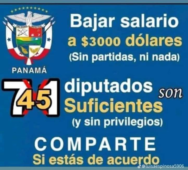 No les parece que deberíamos comenzar a protestar por otras cosas que darían respuesta a la lucha contra la corrupción