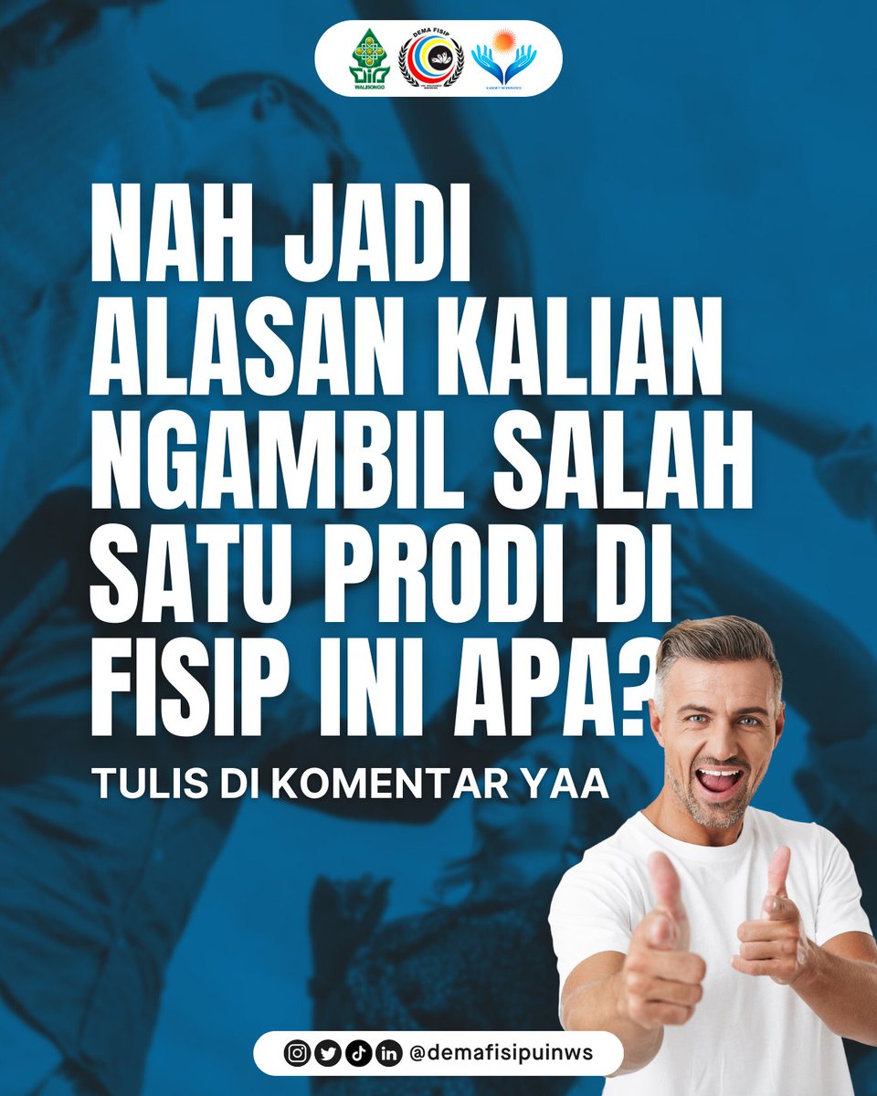 demafisipuinws's tweet photo. Temukan dunia sosial dan politik yang menggugah semangatmu, serta jelajahi peluang-peluang menarik di balik pintu FISIP! https://t.co/uLTYN7yziT