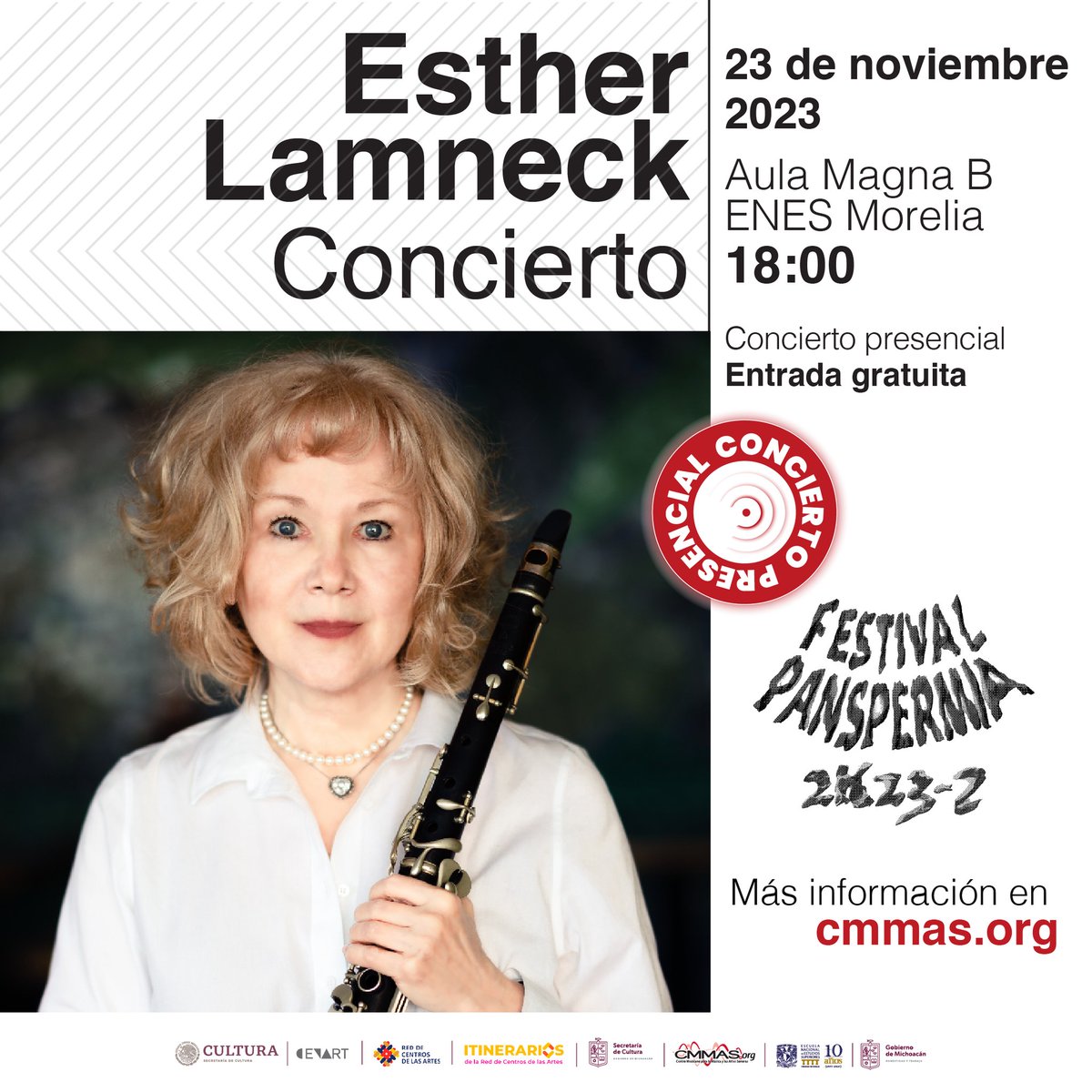 CeroRecords's tweet photo. Esther Lamneck en concierto con instrumento, video y medios digitales, 23 de noviembre 18:00, CMMAS https://t.co/ia1smQUdxt