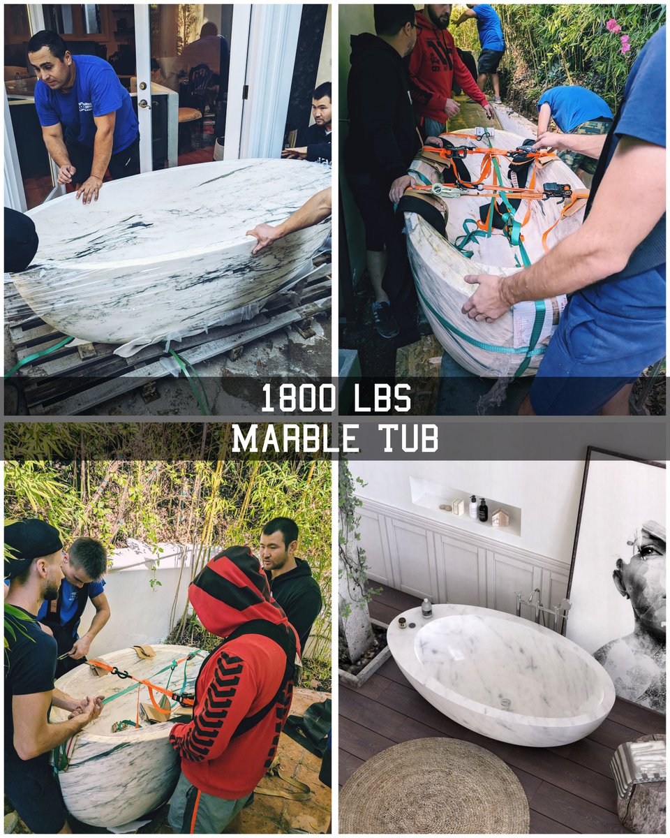 FastruckMoving's tweet image. 🚚 Proud to showcase our incredible team at Fastruck Moving Company! 💪 They've just completed a remarkable feat, moving a stunning 1800 lbs Italian marble tub with precision and care. 🛁🏡 We make the toughest moves look easy! #FastruckMovers #ProfessionalMoving