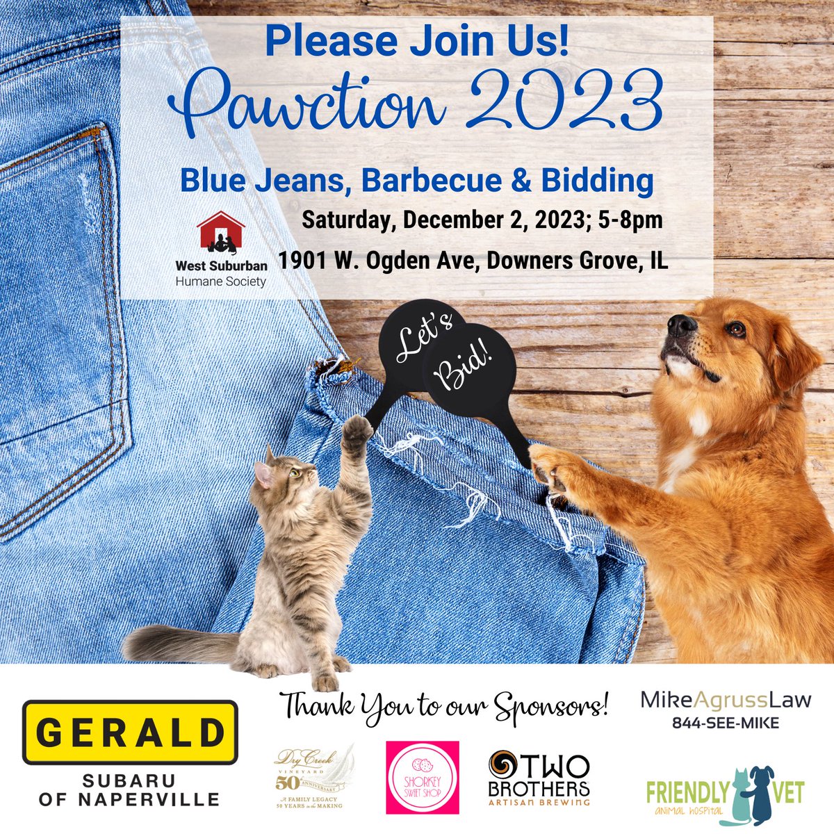 Pawction is coming!  Check out some of the items that will be available for our auction!
Register at:  2023Pawction.givesmart.com