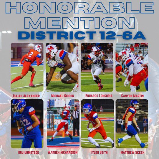 Congratulations to our all district honorable mention selection’s! #panthernation #unity