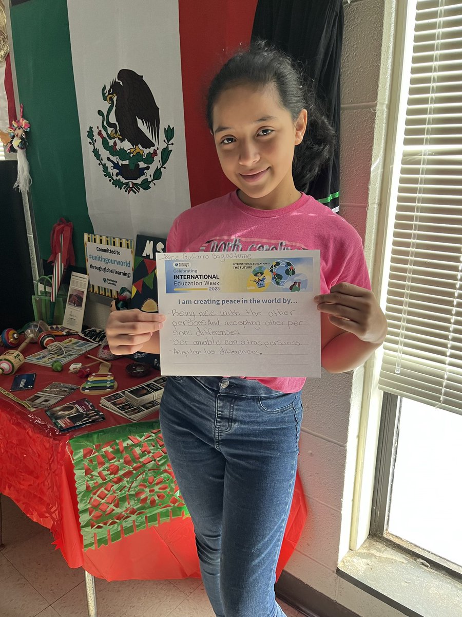 #IEW2023 Day 5
Lead the Future. 
Peace and Diplomacy. This time my #HowICNX 6th graders showed their GC by writing the awesome ways they promote peace in their community, family, etc, they’re really Global leaders! <a href="/ParticipateLrng/">Participate Learning</a> <a href="/ECAatState/">Educational & Cultural Affairs—U.S. Dept. of State</a> @straus_jason #UnitingOurWorld