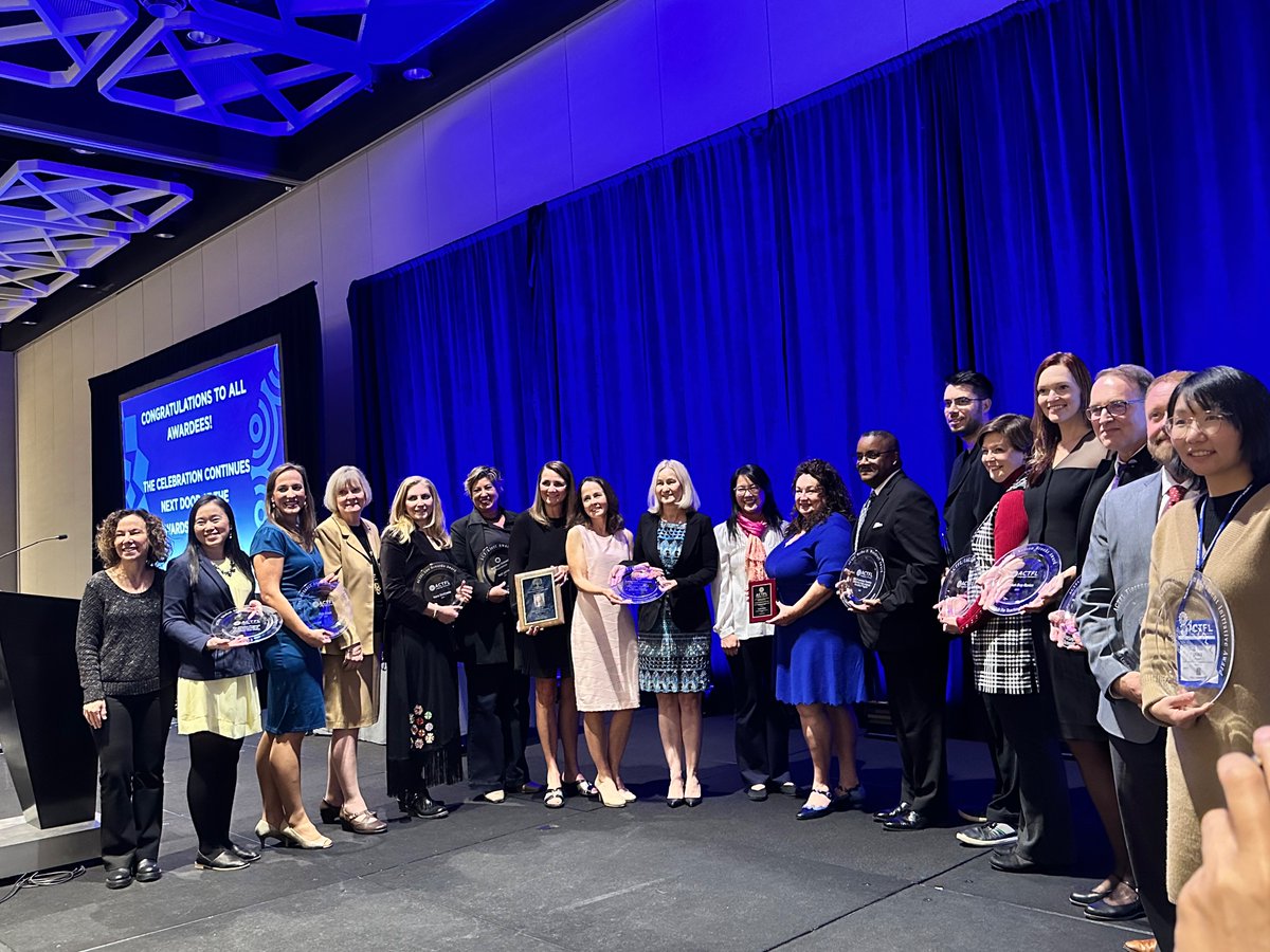 🎉 Congratulations to Dr. Kelly Arispe for receiving the ACTFL-NYSAFLT Anthony Papalia Award for Excellence in Teacher Education this evening in Chicago, IL! We are so proud of you and grateful for everything you do for our pre-service and in-service teachers in Idaho. #actfl