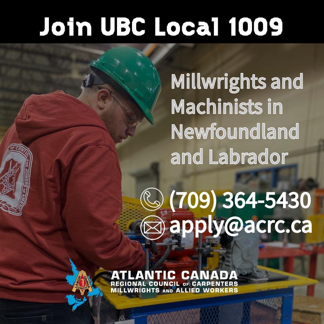 M_Beardsworth's tweet photo. As a #UBCMillwright you can capitalize on unique training events, inquire about job opportunities, connect with union contractors across North America or leverage our industry connections — all through the union.
Learn more https://t.co/SV3KXODQ0N
#acrc #NewfoundlandandLabrador https://t.co/ti7TQXQB04