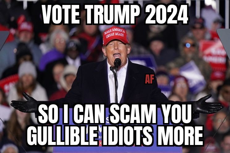 Donald Trump's new campaign slogan is fitting.... #TrumpForPrison2024 Do not Vote Trump Jenna Ellis Judge Cannon Matt Gaetz Mike Pence Capitol #Trump Fani Willis #Traitor #VoteBlueToSaveAmerica #Trump2024 #J6Footage #J6Tapes #MAGAMorons