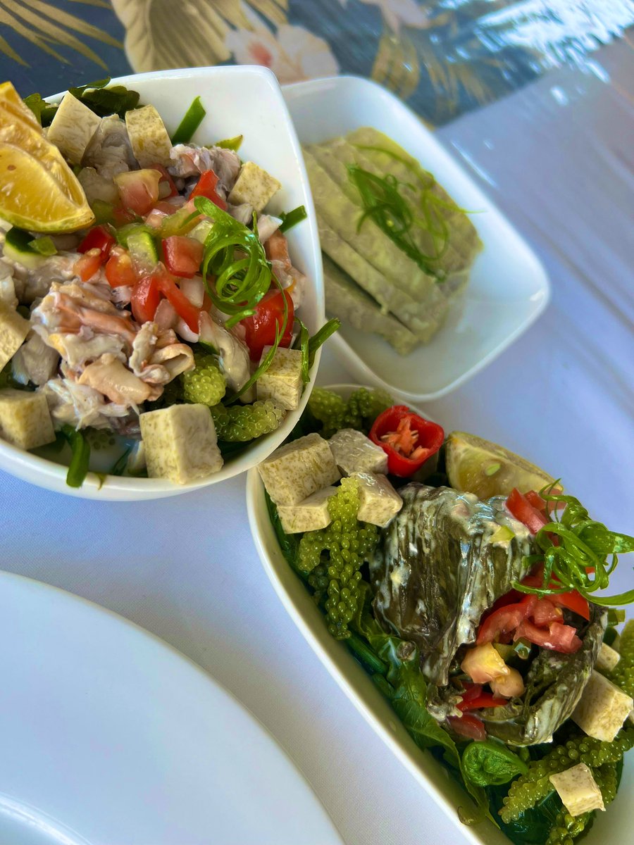 Nothing quite like a delta combo…rourou Vakautona with Mana, Ota, Nama &amp; miti on a hot Saturday afternoon! 😁#sharebulathroughfood