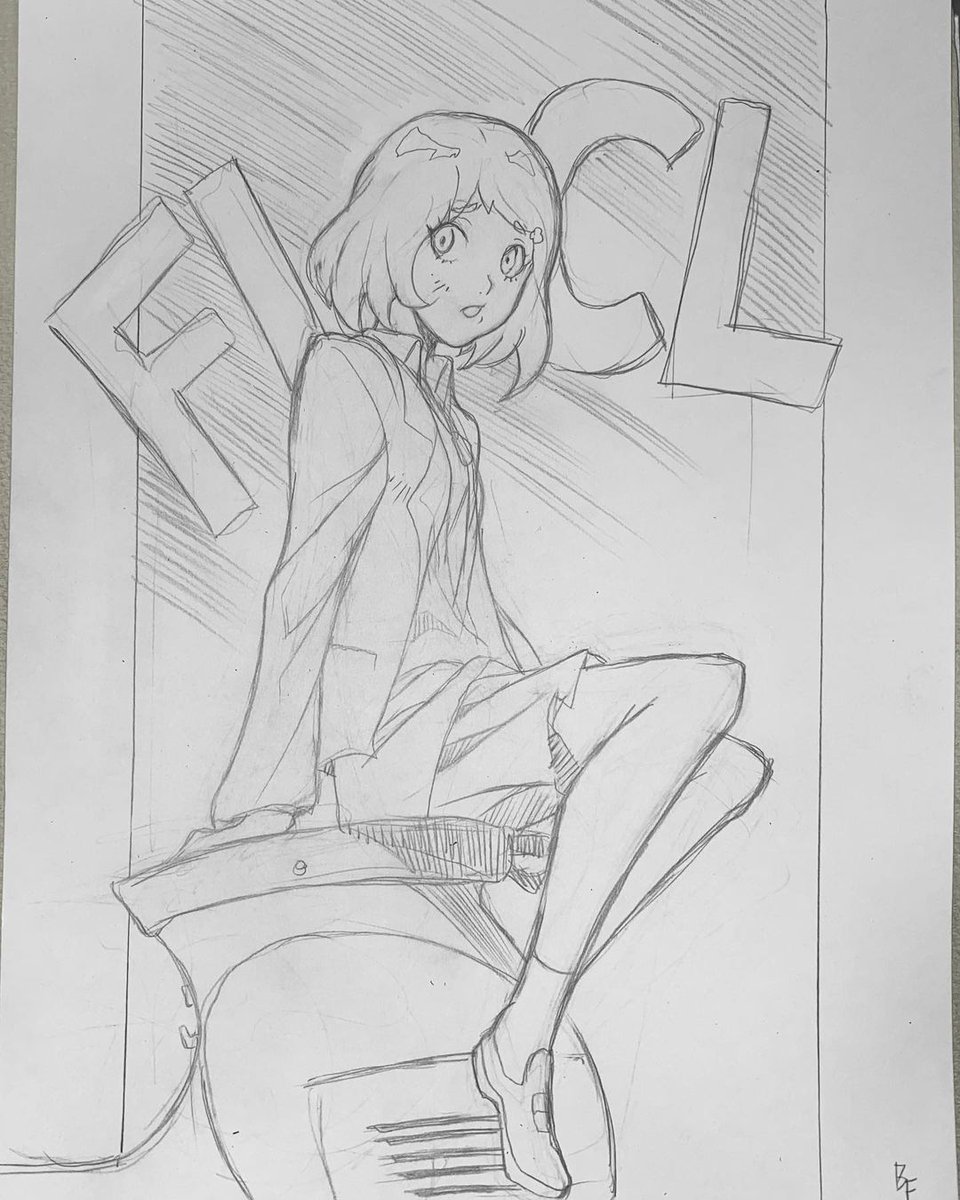WaywardCrossArt's tweet image. Kana Koumoto from FLCL Alternative. Another Motor City Comic Con commission. #KanaKoumoto #flcl #flclalternative #sketch #art #illustration