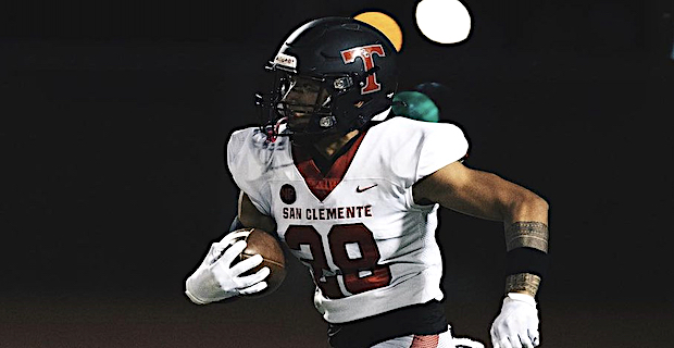 Standout San Clemente (Calif.) '25 LB Matai Tagoa’i is a national recruit with scholarship offers from coast to coast and said #Michigan #Oklahoma #Utah and #Washington are the schools he's connecting the best with right now 247sports.com/Article/four-s…