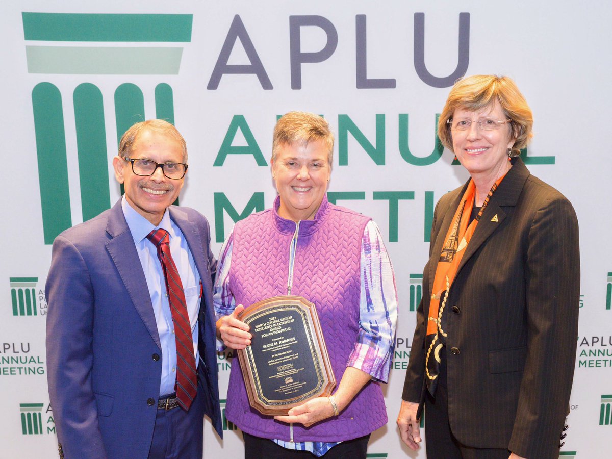 Congratulations to Elaine Johannes for Innovative Engagement and Partnerships for Community Health to win the North Central Region Excellence in Extension Award for an Individual