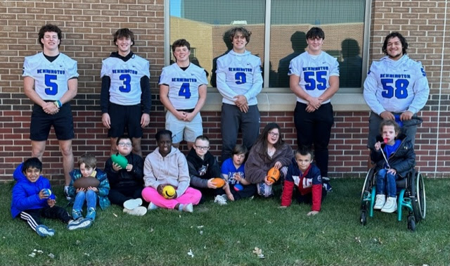 This is what being part of Bennington football is all about!!!  Taking time to make someone else's day even better...Well Done Gentlemen!!!