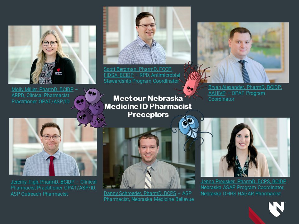 We're recruiting <a href="/ASHPOfficial/">ASHP</a> Midyear 🤩

Come see me at PPS and learn about our PGY2 ID Pharmacy Residency Program and our amazing team of ID pharmacist preceptors <a href="/NebraskaMed/">Nebraska Medicine</a> <a href="/UNMC_ID/">UNMC ID</a>!