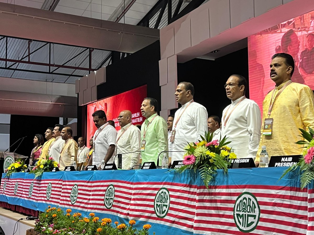 MIC_Malaysia's tweet photo. YBhg Tan Sri SA Vigneswaran, Presiden MIC telah merasmikan Perhimpunan Agung MIC Ke - 77. https://t.co/9r1ud58w35