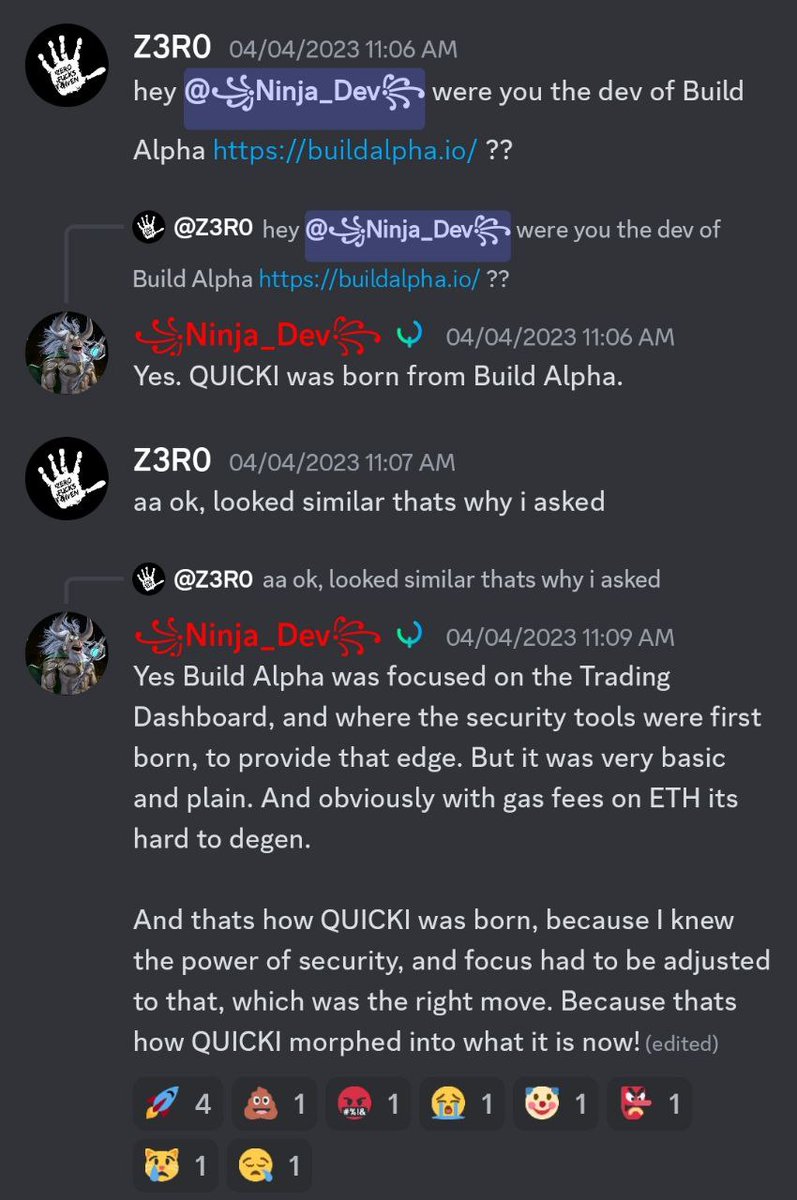 TomC00l's tweet photo. Wow, just heard that @quickintel_ai is migrating to ETH... So let me get this straight, they failed 2 projects on ETH (ALPHA and GR33N) and now they want to migrate to a chain they failed on previously...
Not to mention, now they want to unburn tokens... geez... #SCAM #quicki https://t.co/1W5vTSYZZj