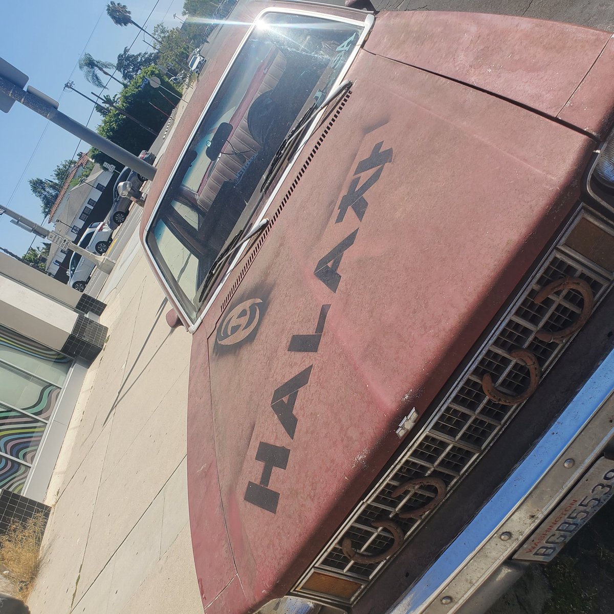 SpaceportSam's tweet image. My #ATEEZ fan art car... the #HALA차  🏴‍☠️⏳ complete with song lyrics engraved in the paint, #Halateez propaganda, and #OutlawCustoms 
stickers. I will add to this thread as it evolves and has appearances at events. This is the #theorytiny ride! 
#ATEEZfanart