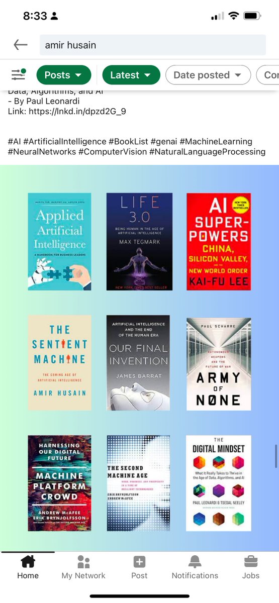 amirhusain_tx's tweet photo. #TheSentientMachine has been recognized in many lists as a top AI book. If you haven’t read it yet, why not get your copy from Amazon today! https://t.co/otRfHy6AId