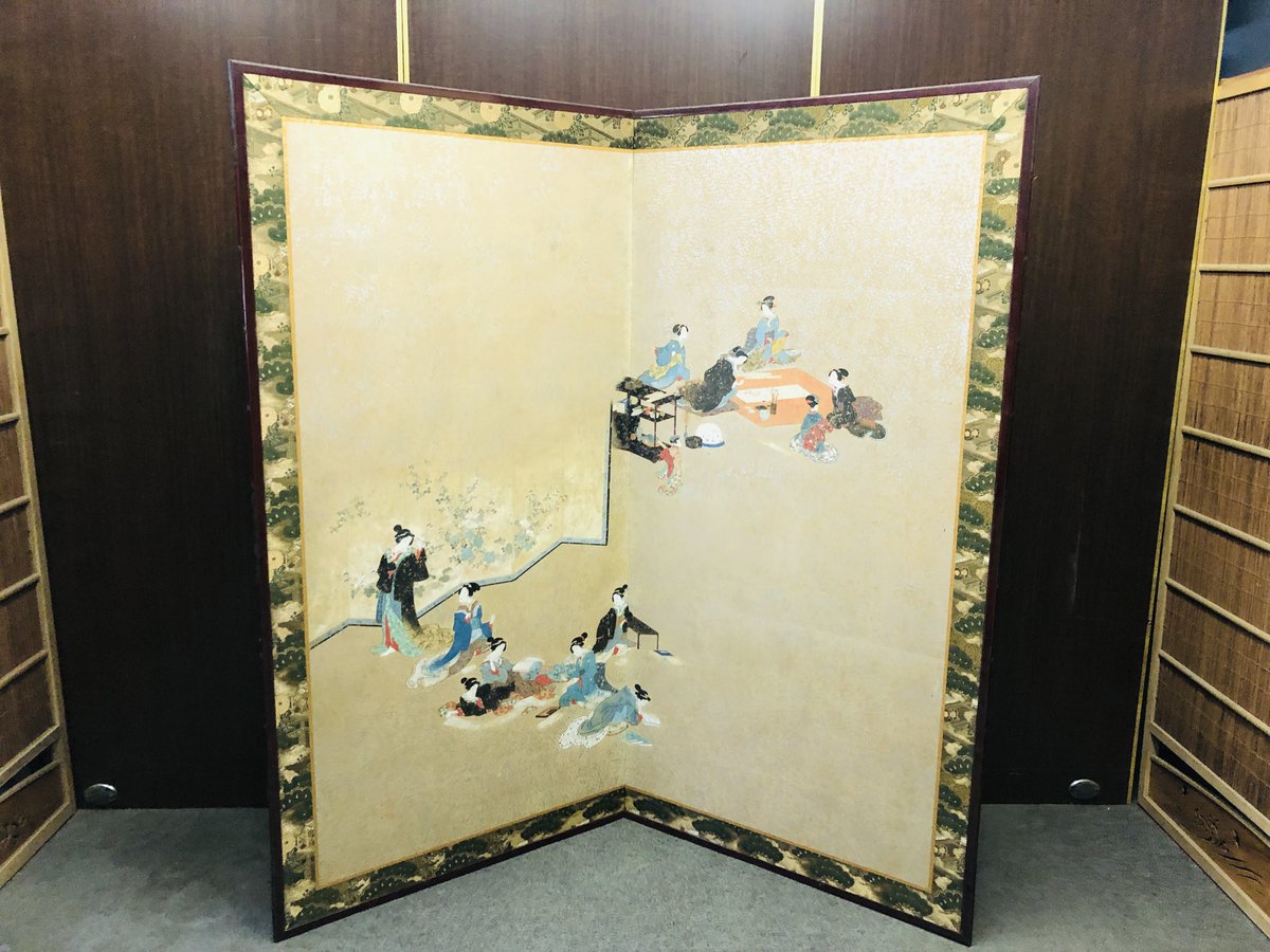 hareitiba's tweet photo. Byoubu
Japanese-style partitioning screen
Folding screen
Folded state 65 inches long and 32 inches wide
#japaneseantique #foldingscreen #byoubu https://t.co/xV5GhbaAus