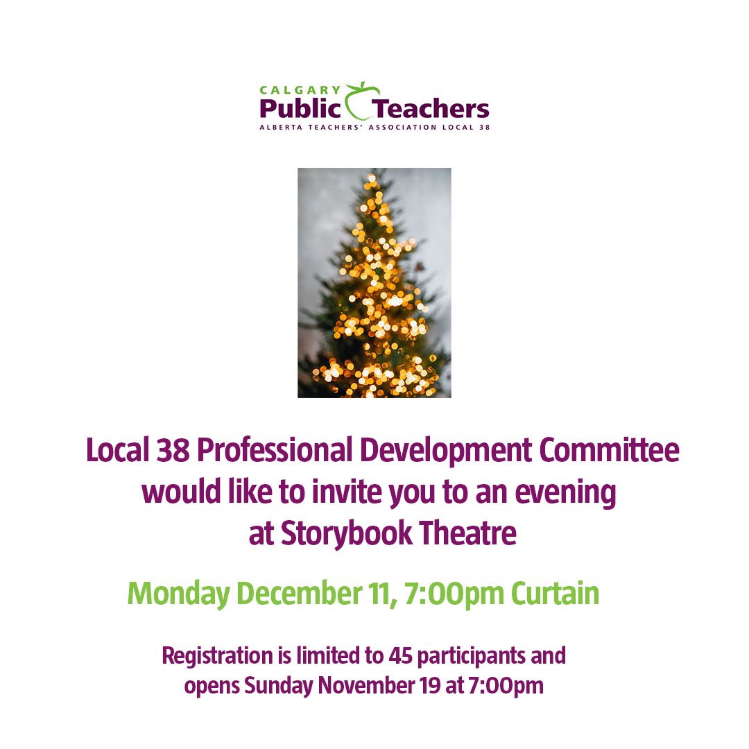 Calgary Teachers! Sign up for this amazing PD event! Registration opens this Sunday at 7 pm …llnessonechristmascarol.eventbrite.ca