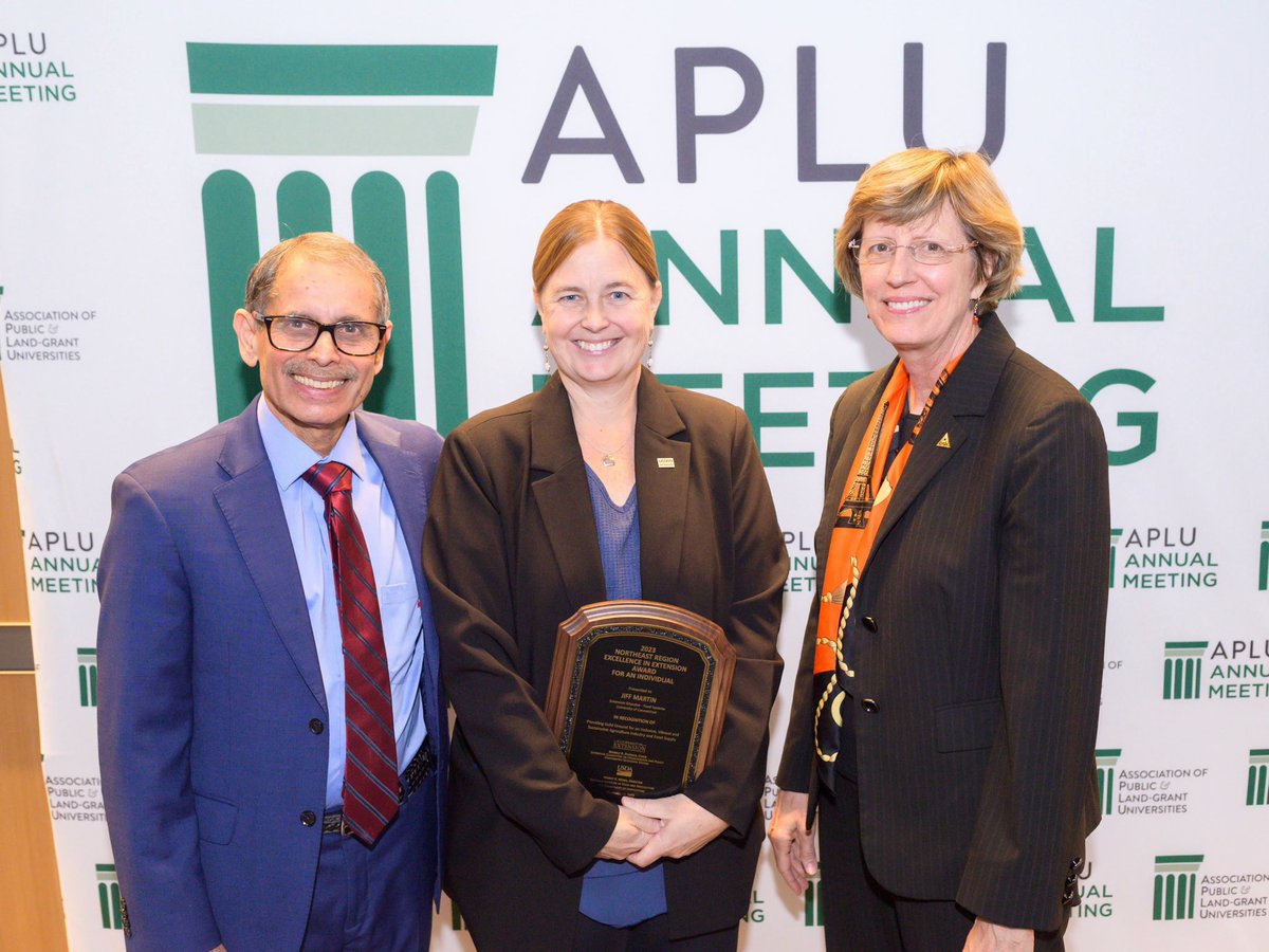 Celebrating Jiff Martin for Providing Solid Ground for an Inclusive, Vibrant, and Sustainable Agricultural Industry and Food Supply to win the Northeast Region Excellence in Extension Award for an Individual
