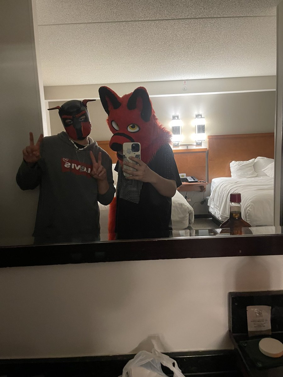 d3moniclycan's tweet photo. #AC23 was one hell of a con :’) @KStonepaw #FursuitFriday https://t.co/80QJwE2D6o