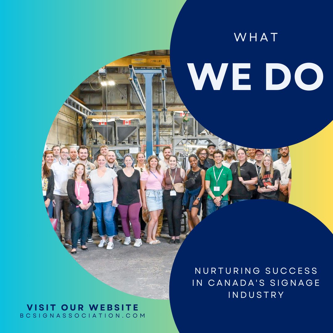 BC_Sign's tweet image. Driving prosperity in the Canadian Signage Industry! At BC Sign Association, we stand for unity, representation &amp;amp; member success. Join us as we shape the future of signage, one member at a time. #BCSignAssociation  #ProsperityThroughCollaboration #CanadianSignIndustry