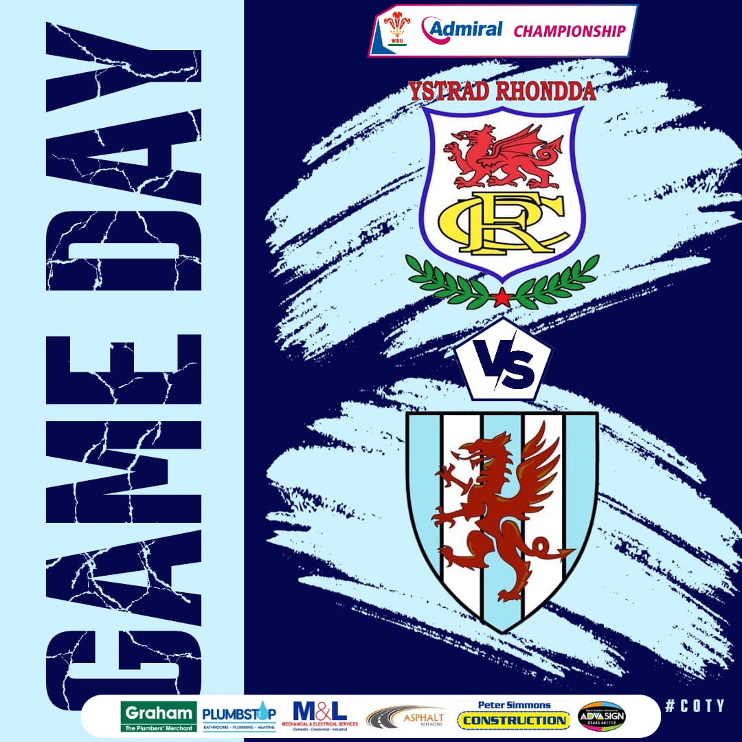 🚨 GAME DAY 🚨

🏉 <a href="/YstradRFC/">YSTRAD RHONDDA RFC</a>  V <a href="/GlamWandsRFC/">Glam Wanderers RFC</a>

🏆 <a href="/WRUChampionship/">WRUNationalChampionship (East + West)</a> (EAST)

📅 18/11/23.

⏰ 2.30  P.M. Kick Off. 

🏟 Gelligaled Park , CF41 7SY. 

#ShowYourSupport
#COTY 🩵 💙 🏉