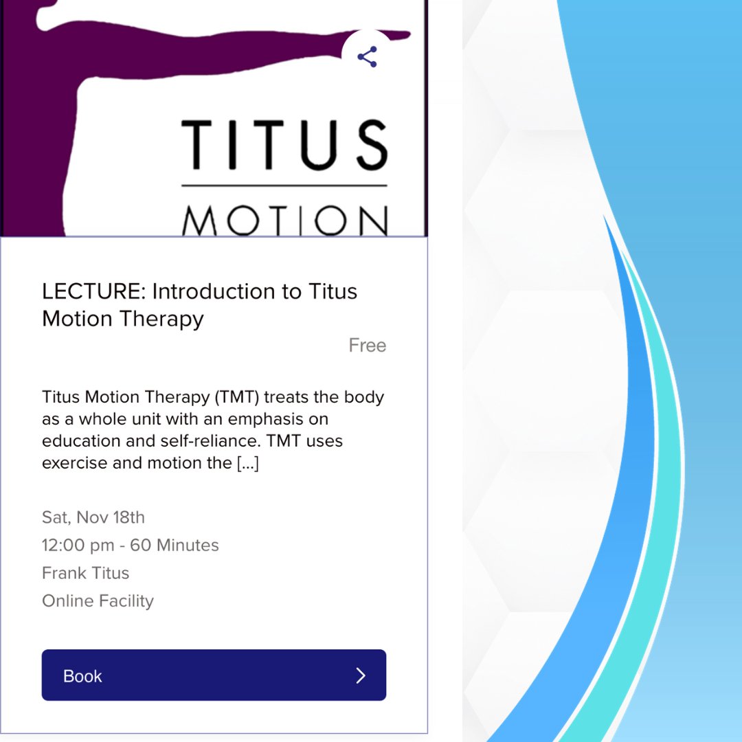 You and anyone you want to be pain-free in 8 weeks can attend on this link. If you were in pain 8 weeks ago you could be pain-free today.
Join here 👇👇

shorturl.at/rCEP2

#titusmotiontherapy #franktitus #painfreemovement #painfreetraining #painfreetreatment