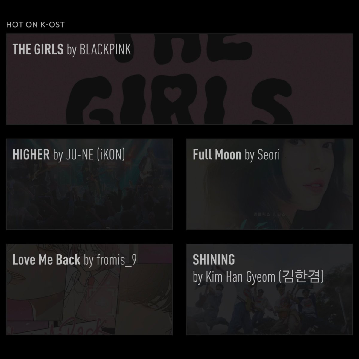 Genius_kor's tweet image. #GeniusCharts | Following the conclusion of #TwinklingWatermelon several OSTs from the drama climbed up the K-OST chart in Genius Korea once again

#2 “HIGHER” by JU-NE of iKON 
#4 “SHINING” by Kim Han Gyeom 
#6 “반짝이는 그대에게 (A Song For You)” by Jung Joonil