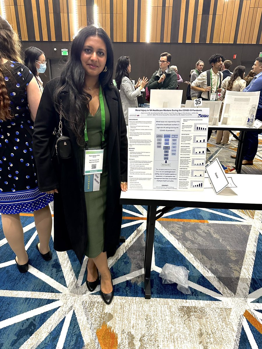 HajraUsman21's tweet photo. Loved presenting at the SIG Expo at #ABCT23 @ABCTNOW with the @ABCTStudentSIG 🤩Special thanks to my PI Dr. Natalie Purcell for her mentorship and support @SFVAMC https://t.co/46VcVBDPfJ