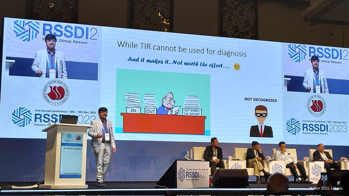 SharanDiggi's tweet photo. @ask_DrAravinda @DrSambitDas1 💪💪 views on CGM/HBA1C 📈📉🩸👈.. it's delightful to see them discuss n put forth their opinion. 👏👏 Both of them.
#RSSDI2023 
@Rssdi_official https://t.co/HqnnoLOLuY