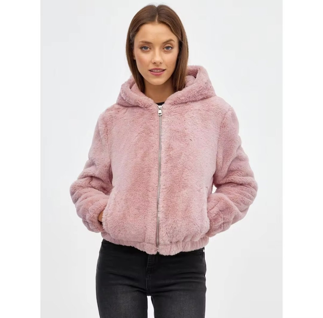 david61622's tweet photo. Cazadora regular de pelo sintético rosa de manga larga y cuello con capucha con cierre de cremallera INSIDE 
#Miravia 🇪🇦

❌ Antes: 29,99€
💵 Precio: 17,00€
🎟️ Aplica el cupón descuento 

↪️ Enlace de oferta:
https://t.co/1zF4i26Cip https://t.co/uMtprjFZL9