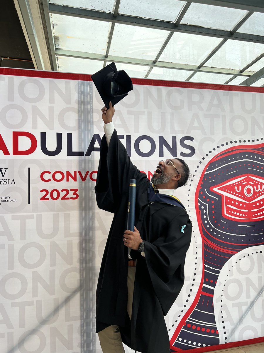 I graduated today, at the age of 40 with a bachelor’s degree. What I’ve learnt is, you do you, don’t let anyone or anything stop you. Don’t allow even yourself from stopping you.