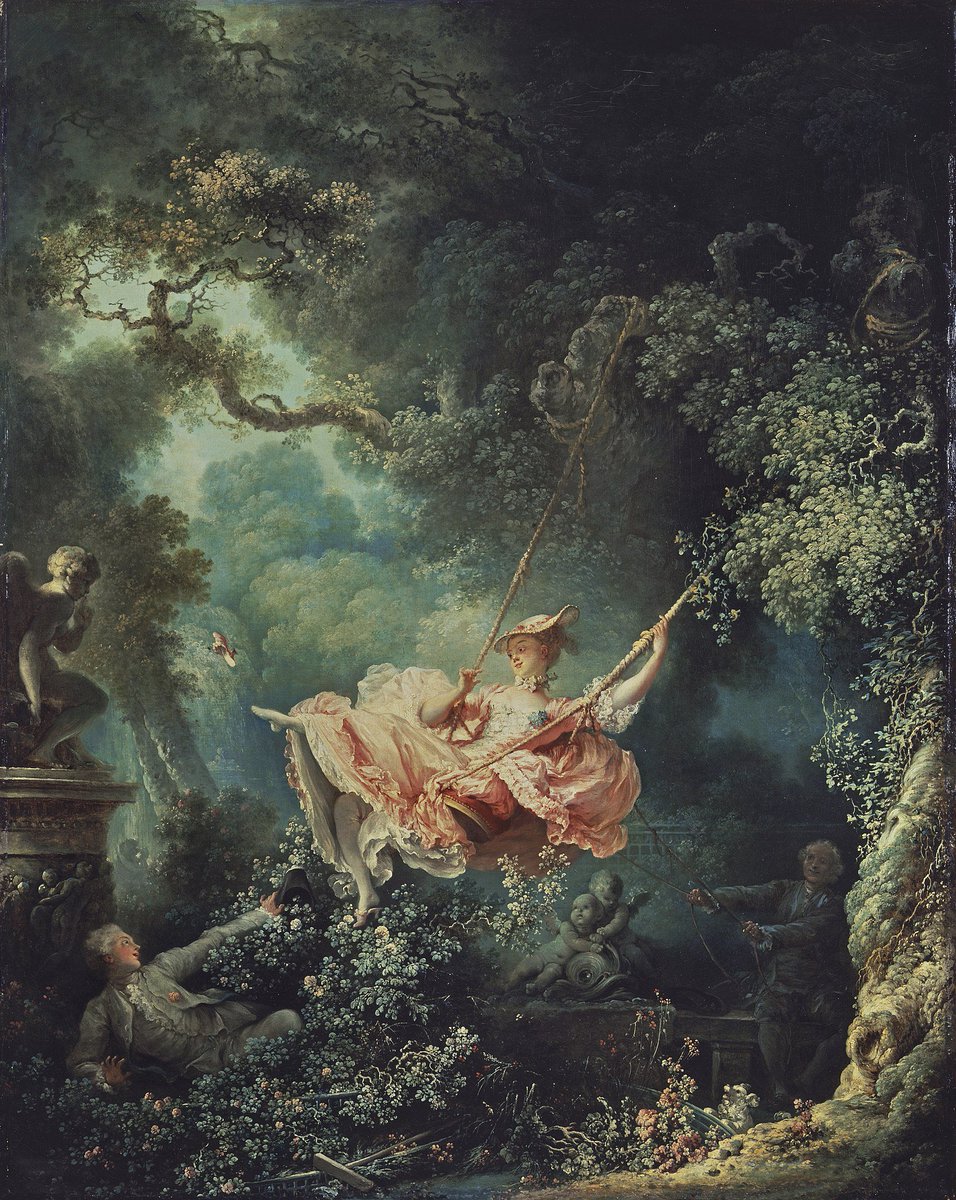 historiayarte_'s tweet photo. “El columpio” es una de las obras más conocidas del pintor Rococó francés Jean Honoré Fragonard realizada en 1767. https://t.co/EBV1RpVJcf