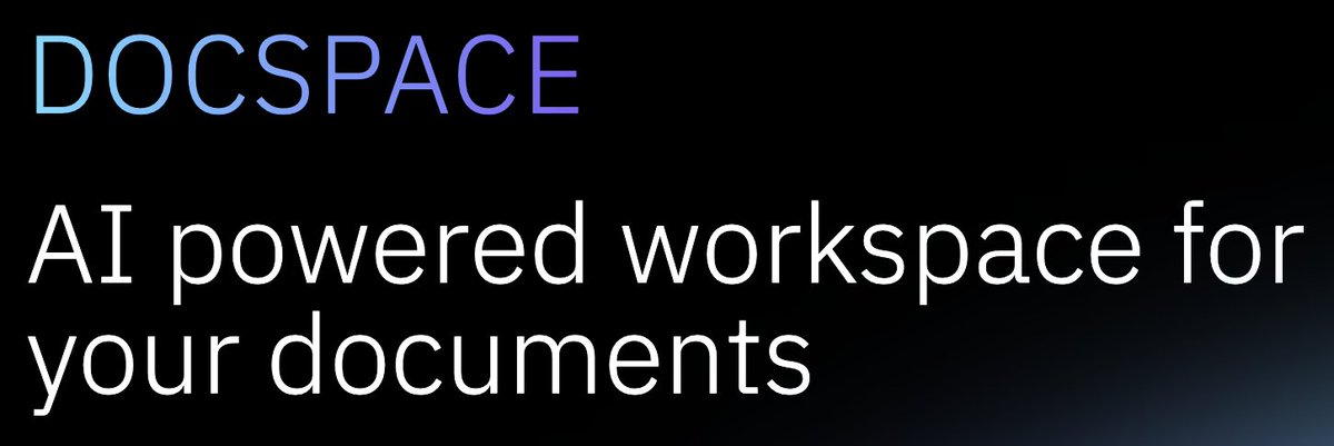 DocSpaceAI's tweet image. Introducing DocSpace AI. Chat with multiple documents like pdfs, docs, and epubs. Video and audio support coming soon! Boost productivity and organization with DocSpace. Get Started for free 1l.ink/G8ZXJ5S #AIworkspace #documentmanagement