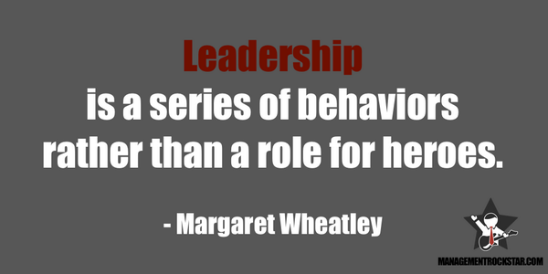 Leadership is a series of behaviors rather than a role for heroes. - Margaret Wheatley. (writer) Women<a href="/tag/quote"class="tags"><span>#quote</span></a>