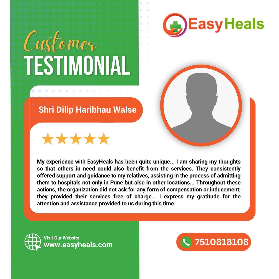 EasyHeals's tweet image. One of our valuable clients, sharing his experience with EasyHeals!

"My experience with EasyHeals has been quite unique...

Download The App Now: 
Google Playstore: play.google.com/store/apps/det…...
iOS: apps.apple.com/IN/app/easyhea…
#EasyHeals #SurgeryOptions #CashlessFacility #EasyHealsApp
