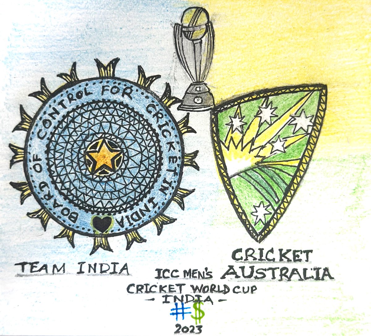 #NarendraModiStadium  is all set to host #INDvsAUSfinal  #ICCWorldCup2023.  #TeamIndia  &amp; #TeamAustralia  are all geared up for the most loving game of Cricket. Let’s all cheer up for our Best Team for the CricketWorldCupFinal 2023.
#BCCI # ICC

My cheers for *TeamIndia🇮🇳*