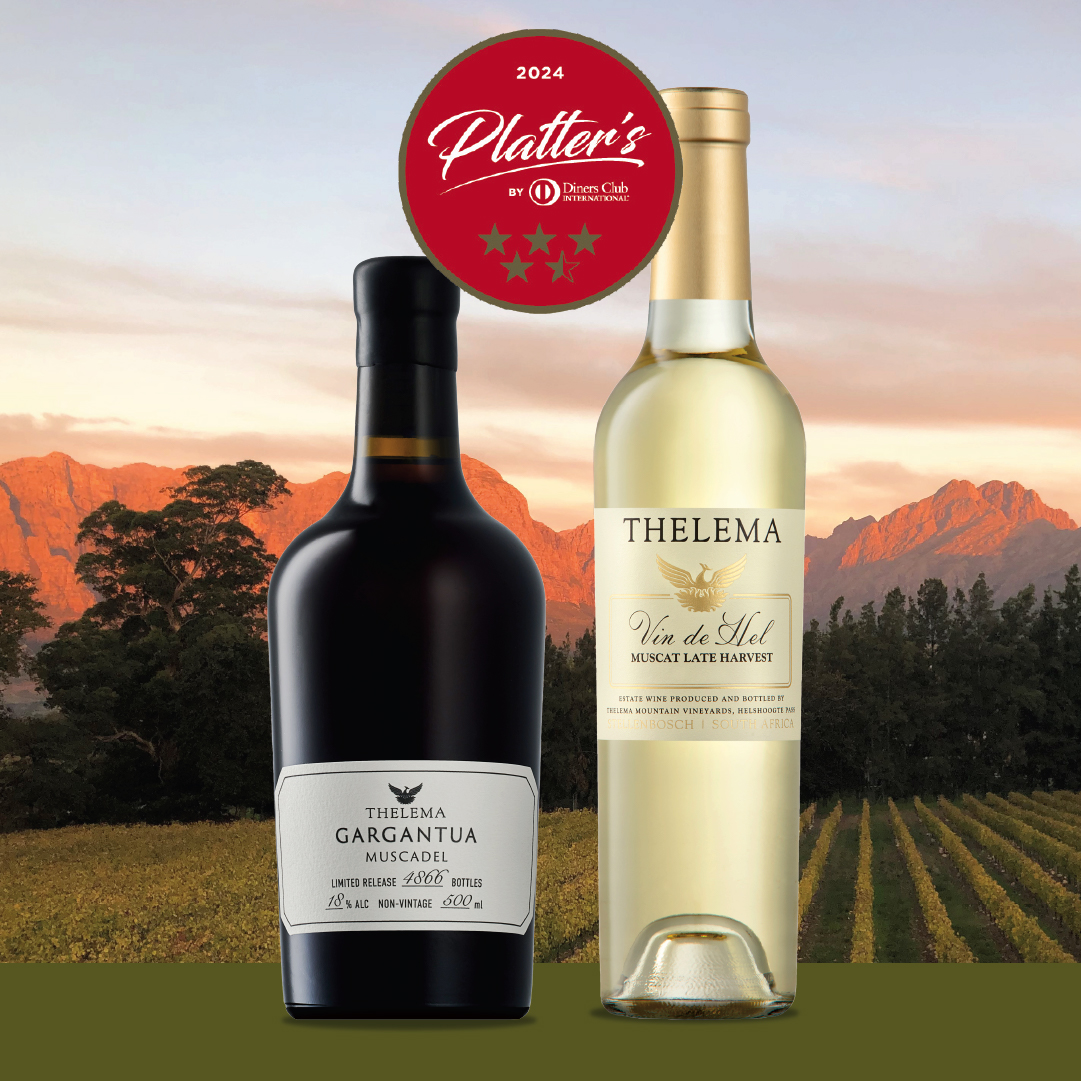 EXCITING NEWS! The results are in, and we are thrilled to announce that our Thelema Cabernet Sauvignon 2020 received 5 STARS in this year's Platter's Wine Guide for 2024. 12 other wines received 4.5 stars! We couldn't be prouder. 🏆