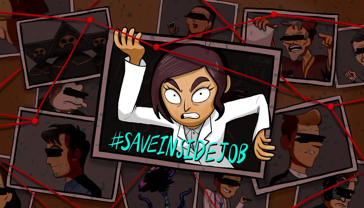 TsouAmber's tweet photo. THIS. ISN’T. OVER.
You can’t keep this amazing show hidden away forever!
#insidejob
#SAVEINSIDEJOB
#renewinsidejob
#InsideJobPart2 https://t.co/mwnw1J7bIF